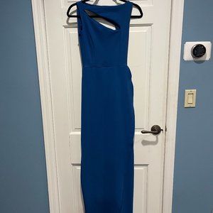 Chiara Boni La Petite Robe Sleek Blue Formal Gown Size 38